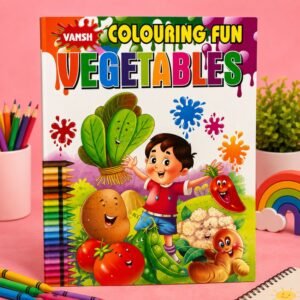 Vegetables Colouring Book for Kids – Fun & Creative Learning Activity Book | Suvarnashree