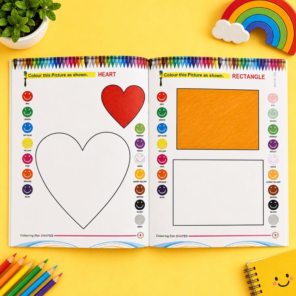 Shapes Colouring Book for Kids – Fun & Creative Learning Activity Book | Suvarnashree - Image 4