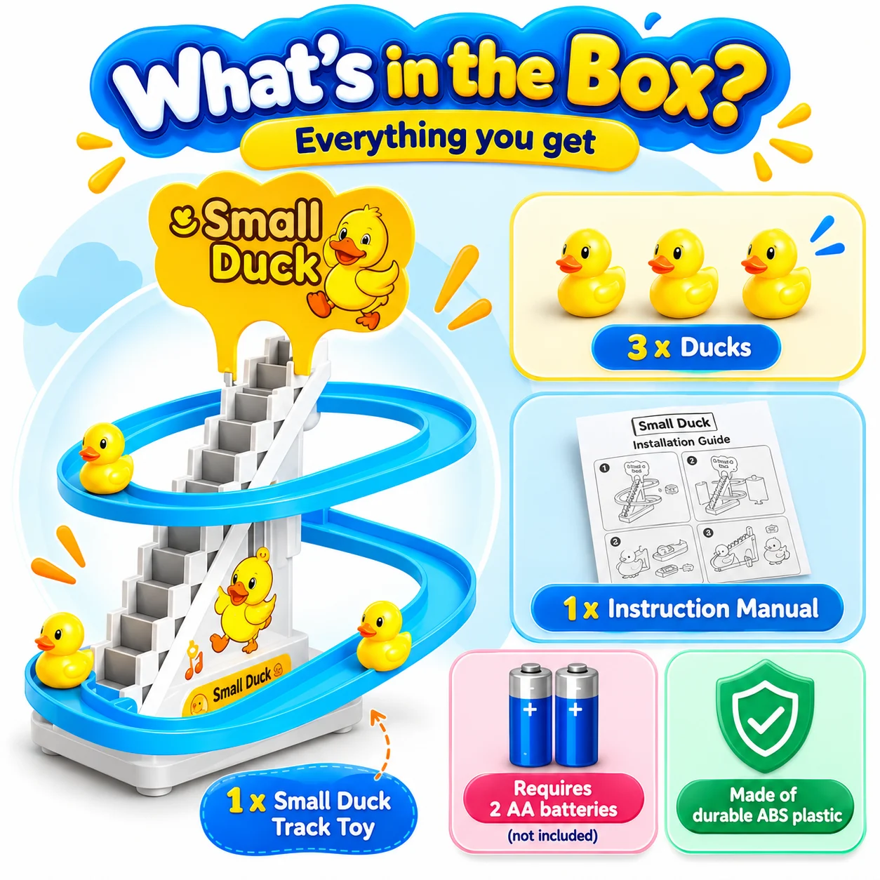 QuackTrail Musical 3 Pieces Duck Stairway Fun - Image 3